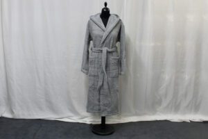 Accappatoio Soho jacquard grigio scuro Mastro Raphael
