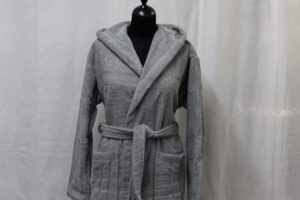 Accappatoio Soho jacquard grigio scuro Mastro Raphael