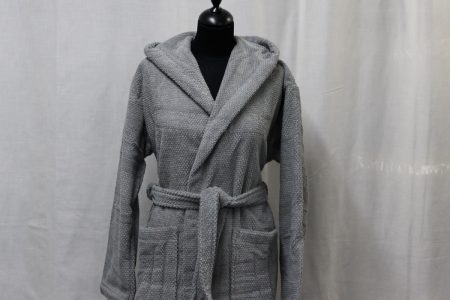 Accappatoio Soho jacquard grigio scuro Mastro Raphael