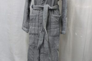 Accappatoio Soho jacquard grigio scuro Mastro Raphael