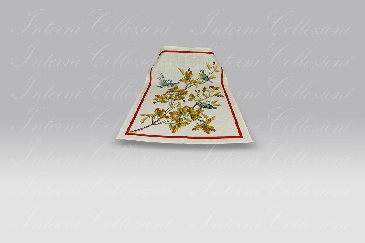 Canovaccio Cardellino rosso Tessitura Toscana Telerie Canovaccio Cardellino rosso Tessitura Toscana Telerie