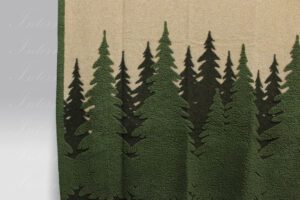 Plaid Boiled Wool Bosco Verde Frati Home
