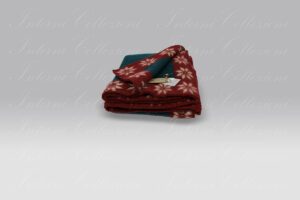 Plaid Boiled Wool Deer Wood verde Frati Home