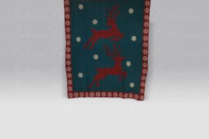 Plaid Boiled Wool Deer Wood verde Frati Home