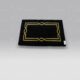 Tappeto Cross nero-oro Habidecor