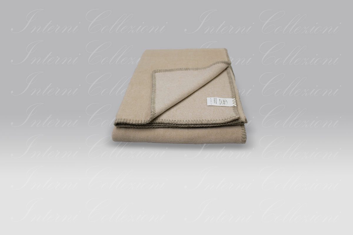 Plaid Dakota bamboo pile beige Dea Plaid Dakota bamboo pile beige Dea