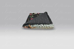 Plaid imbottito Frame Flowers black Roberto Cavalli