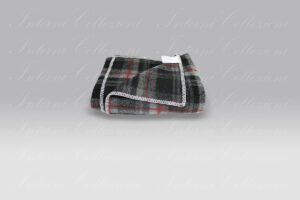 Plaid Scozia Lana Cotta antracite Dea