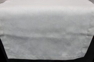Runner con tovaglioli Origami argento Tessitura Randi