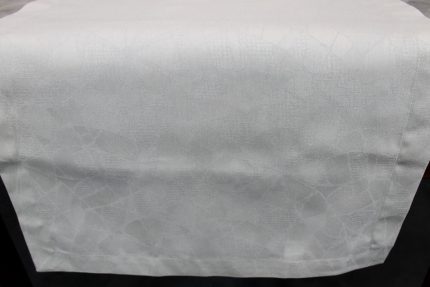 Runner con tovaglioli Origami argento Tessitura Randi
