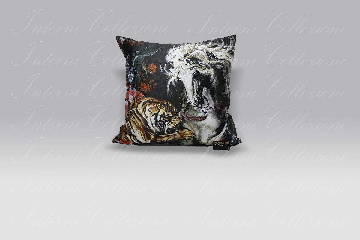 Cuscino Michelangelo black 60x60 Roberto Cavalli Cuscino Michelangelo black 60x60 Roberto Cavalli