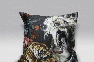 Cuscino Michelangelo black 60x60 Roberto Cavalli