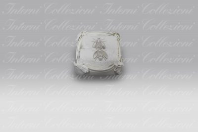 Set 2 Lavette Api Satin bianco-grigio Mastro Raphael