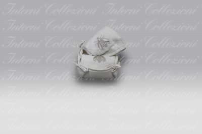 Set 2 Lavette Api Satin bianco-grigio Mastro Raphael