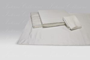 Completo Lenzuola Maine raso bianco Micol