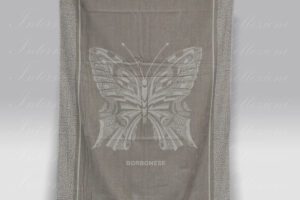 Telo Mare Butterfly tortora Borbonese