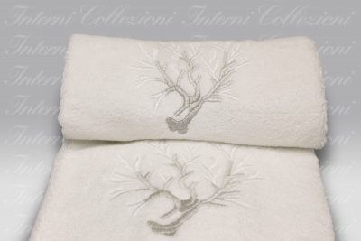 Set Spugna 2 pezzi Corallomania avorio-corda Mastro Raphael