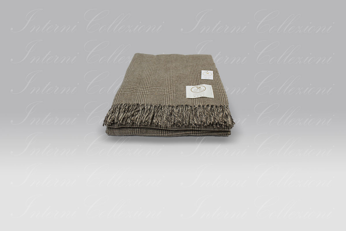 Plaid Glenn brown Co.Bi. - Copertificio Biellese Plaid Glenn brown Co.Bi. - Copertificio Biellese