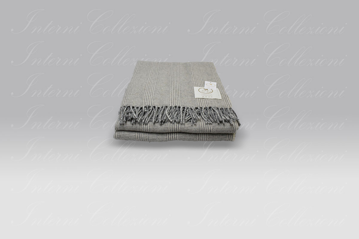 Plaid Glenn grey Co.Bi. - Copertificio Biellese Plaid Glenn grey Co.Bi. - Copertificio Biellese