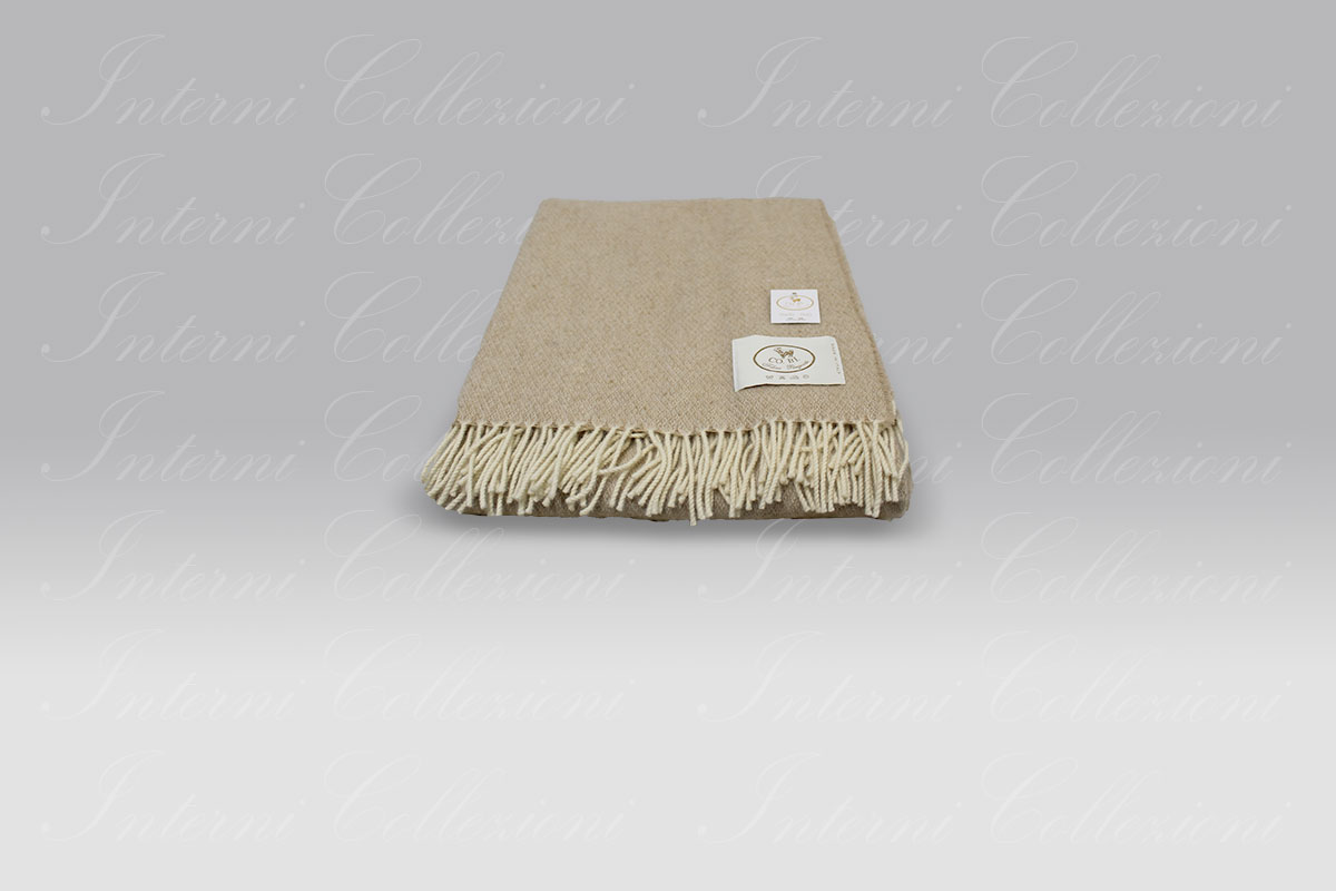 Plaid Thomas beige Copertificio Biellese Plaid Thomas beige Copertificio Biellese