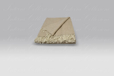 Plaid Thomas beige Copertificio Biellese
