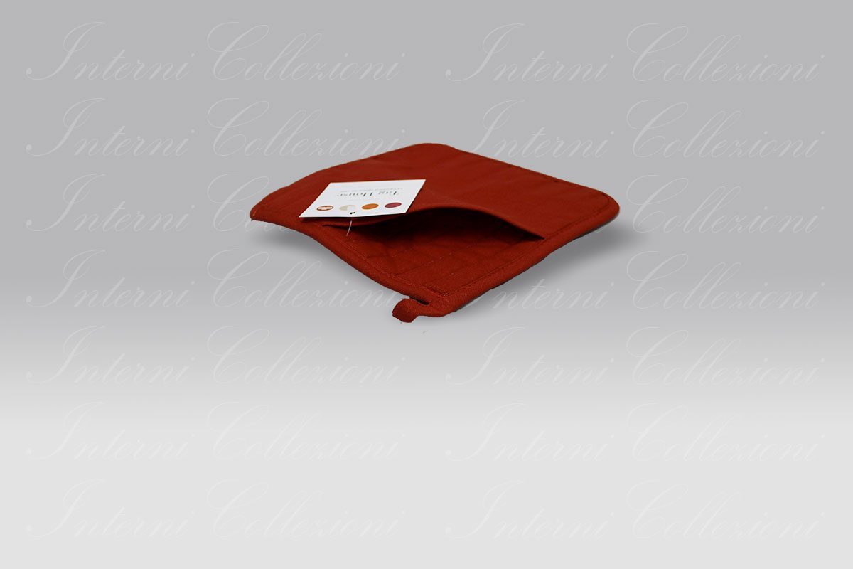 Presina con tasca Minimal rosso candeggiabile Tag House Presina con tasca Minimal rosso candeggiabile Tag House