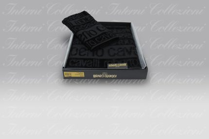 Set Spugna Written black Roberto Cavalli