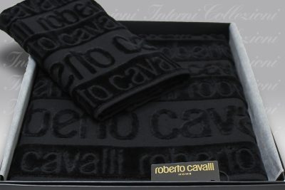 Set Spugna Written black Roberto Cavalli