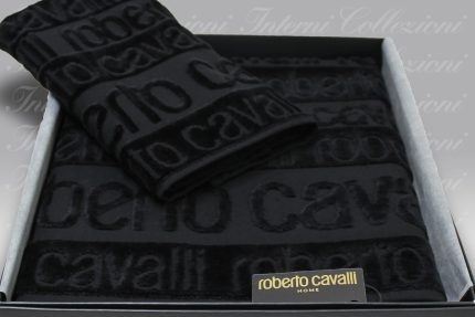 Set Spugna Written black Roberto Cavalli