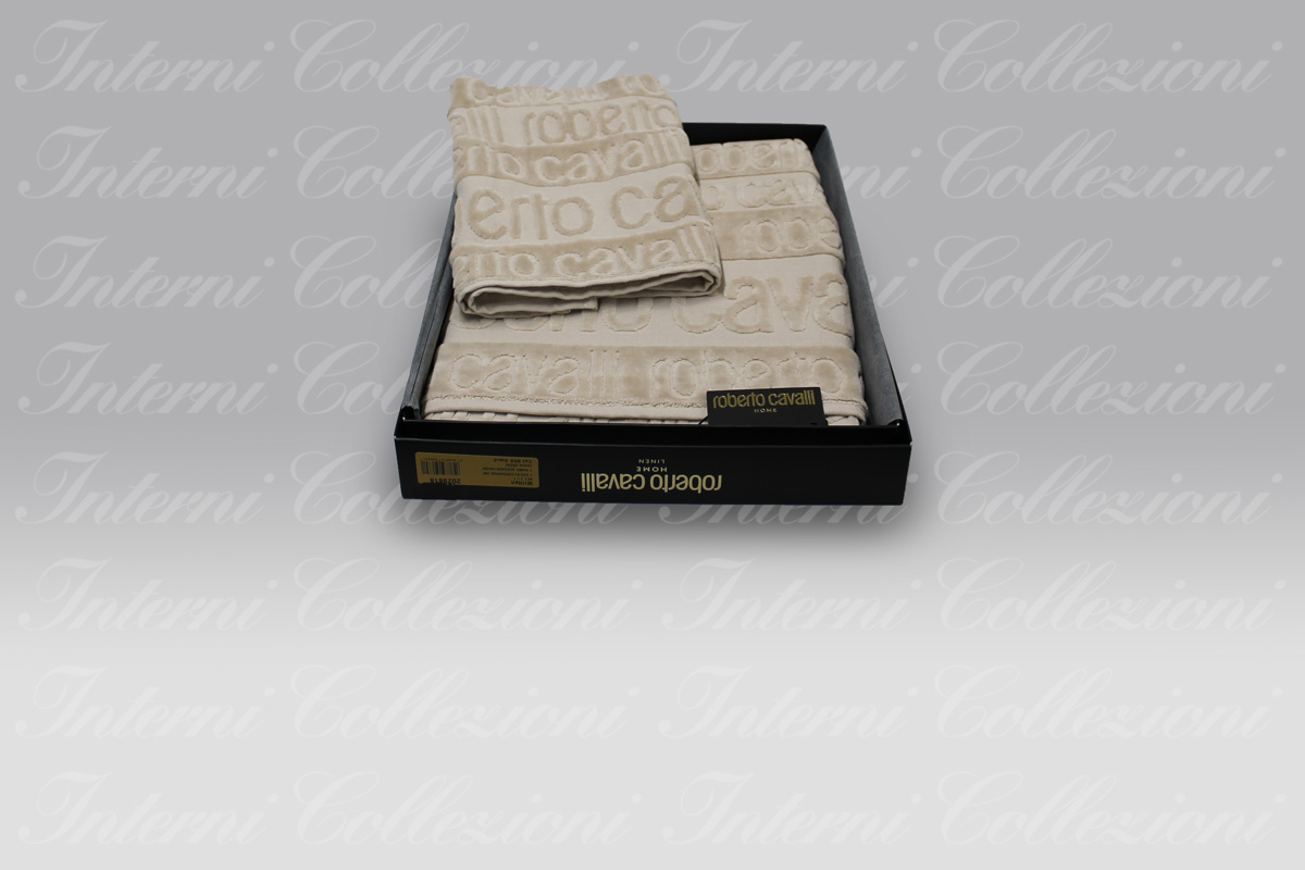 Set Spugna Written sand Roberto Cavalli Set Spugna Written sand Roberto Cavalli