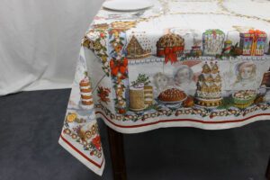 Tovaglia Noel Gourmand Tessitura Toscana Telerie