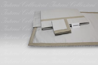 Completo Lenzuola Minimal ecrù Borbonese