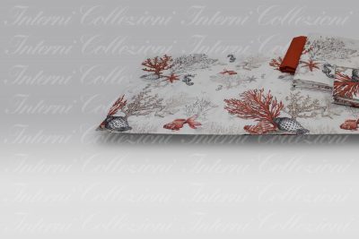 Completo Lenzuola Reef corallo Tessitura Randi