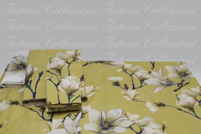 Completo Letto Kyoto ocra Tessitura Randi