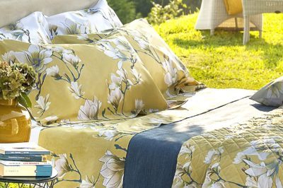 Completo Letto Kyoto ocra Tessitura Randi