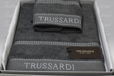 Coppia Spugna Ribbon dark grey Trussardi