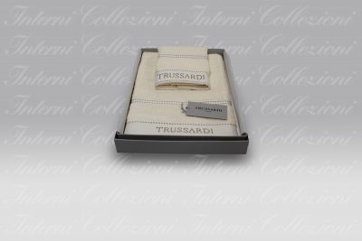 Coppia Spugna Ribbon ivory Trussardi