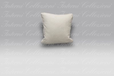 Cuscino Corallomania lino-cot bianco-grigio Mastro Raphael