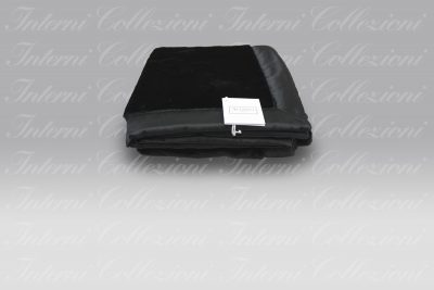 Plaid ecopelliccia Mirage nero Agostini