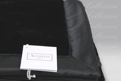 Plaid ecopelliccia Mirage nero Agostini