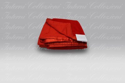 Plaid ecopelliccia Mirage rosso Agostini
