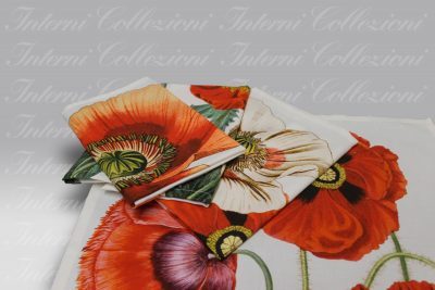 Set 4 Tovaglioli Artissima Papaverum 3951 Tag House