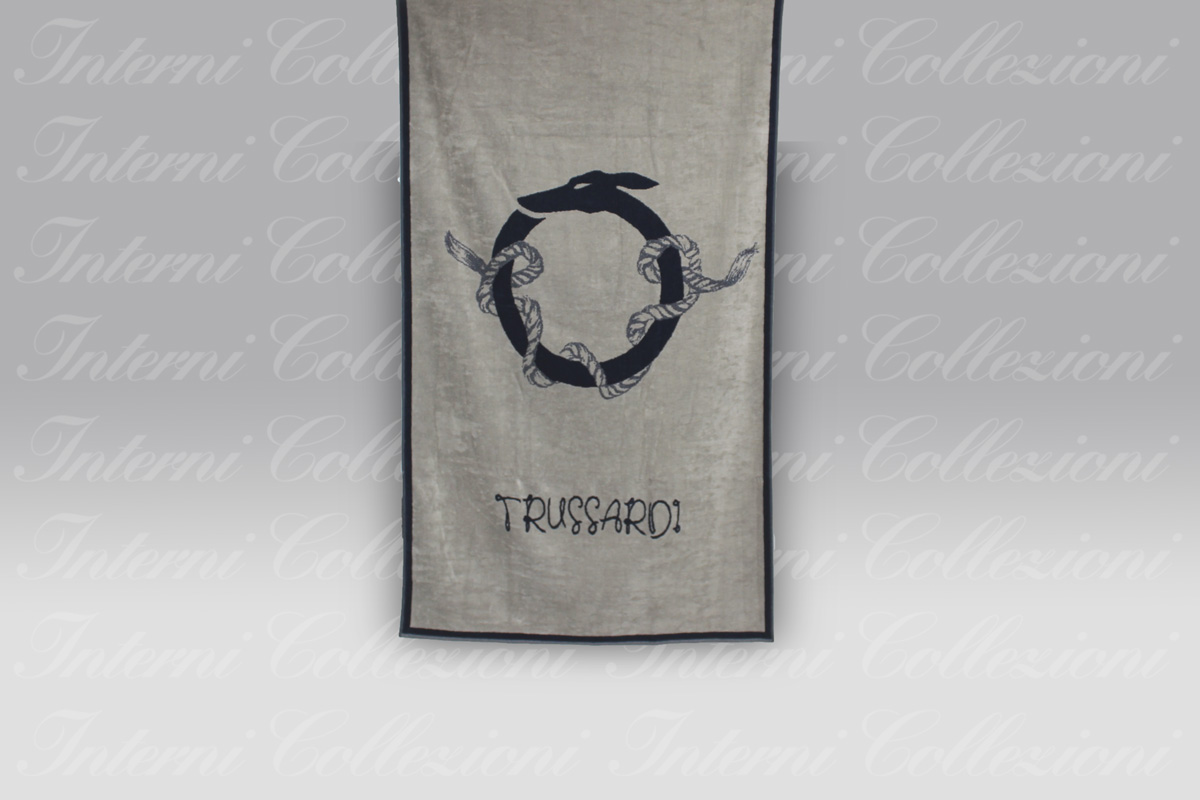 Telo Mare Rope blu Trussardi