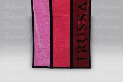 Telo Mare Stripes bordeaux Trussardi
