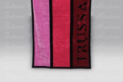 Telo Mare Stripes bordeaux Trussardi