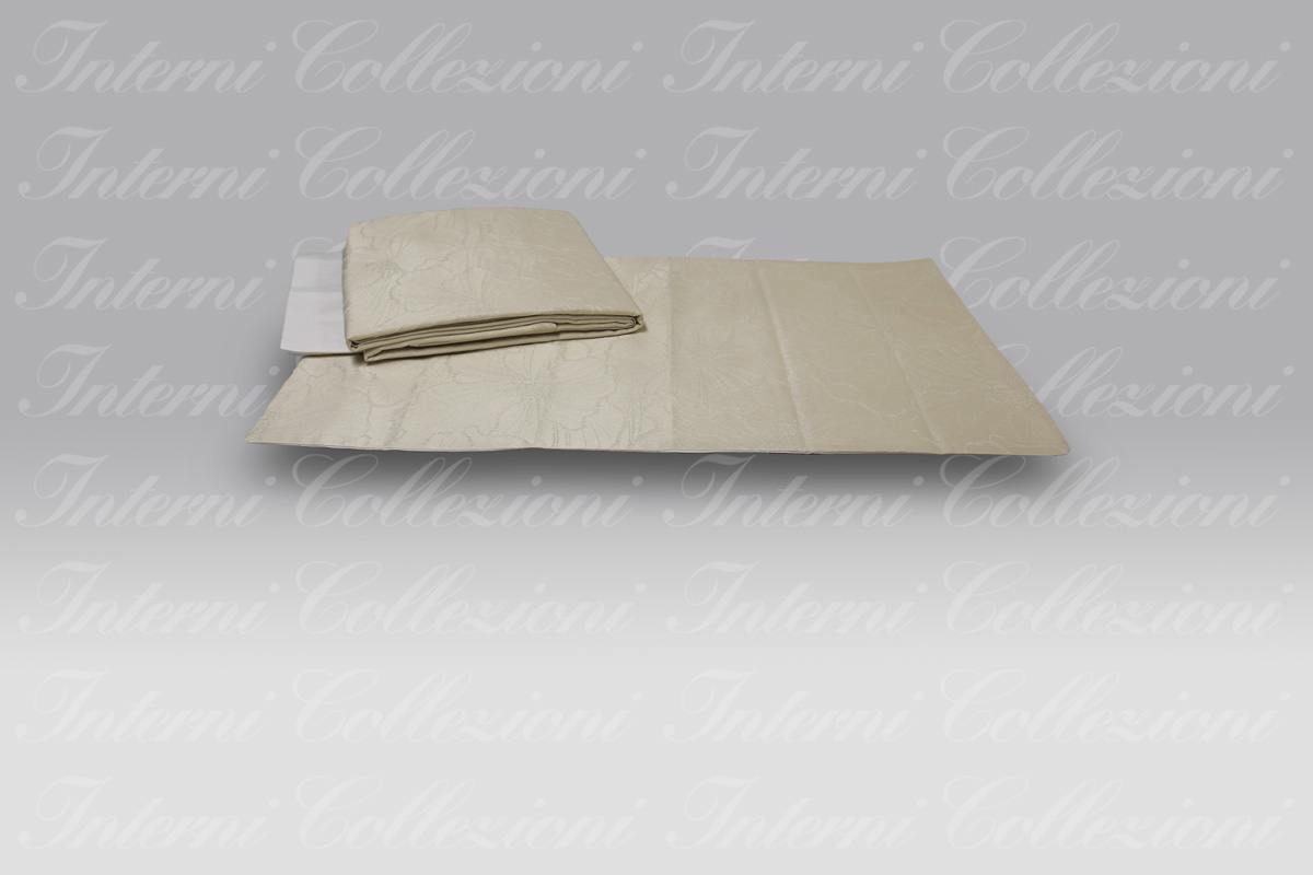 Completo Sacco Fiore Jacquard avorio Micol Completo Sacco Fiore Jacquard avorio Micol