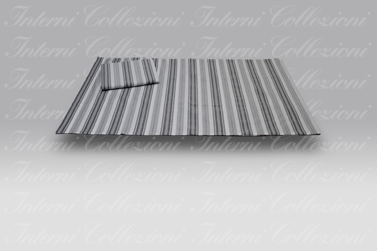 Coppia Federe Melange rigato 7434 grigio Bossi Casa Coppia Federe Melange rigato 7434 grigio Bossi Casa
