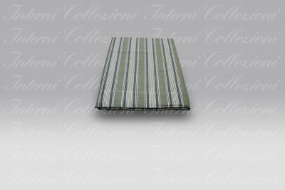 Lenzuolo Sopra Melange rigato 7433 verde Bossi Casa