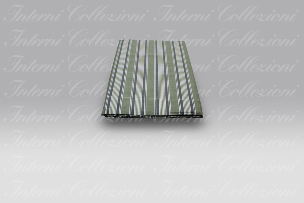 Lenzuolo Sopra Melange rigato 7433 verde Bossi Casa Lenzuolo Sopra Melange rigato 7433 verde Bossi Casa