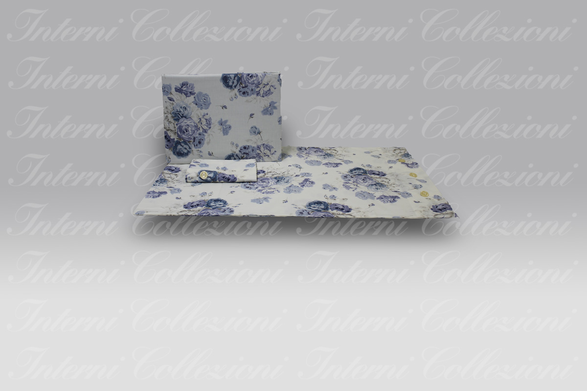 Parure Sacco Bouquet blu Bellora Parure Sacco Bouquet blu Bellora